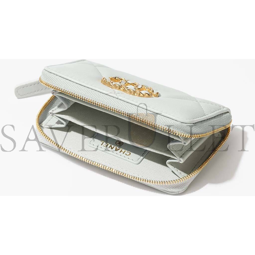 Ch*el 19 zipped coin purse ap0949 b04852 nn268 (11*7.5*2cm)